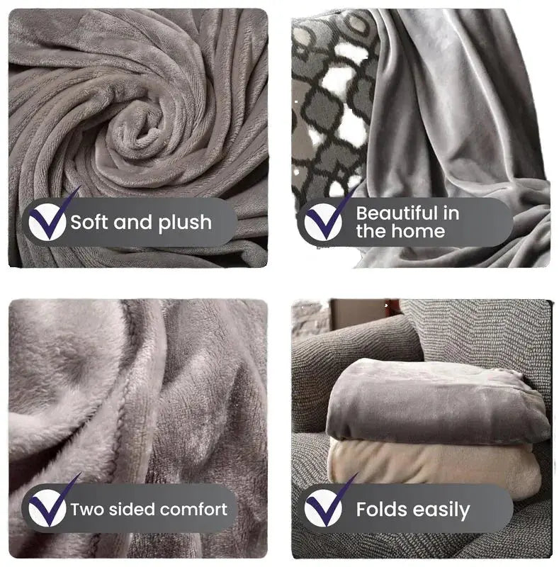 Slumblr® Cozy Flannel Wearable Blanket Throw Slumblr