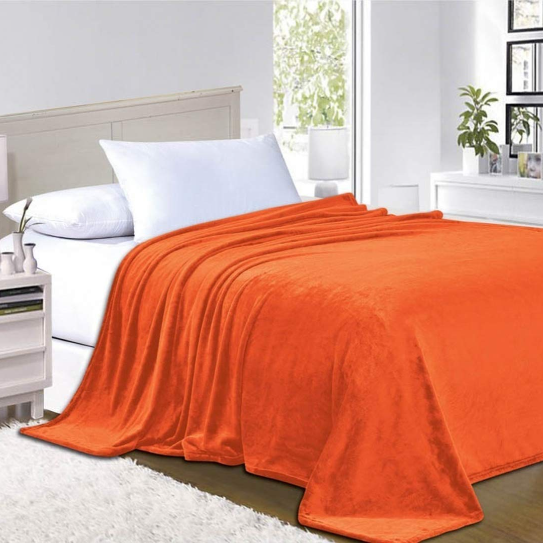 Slumblr® Flannel Coral Fleece Blanket