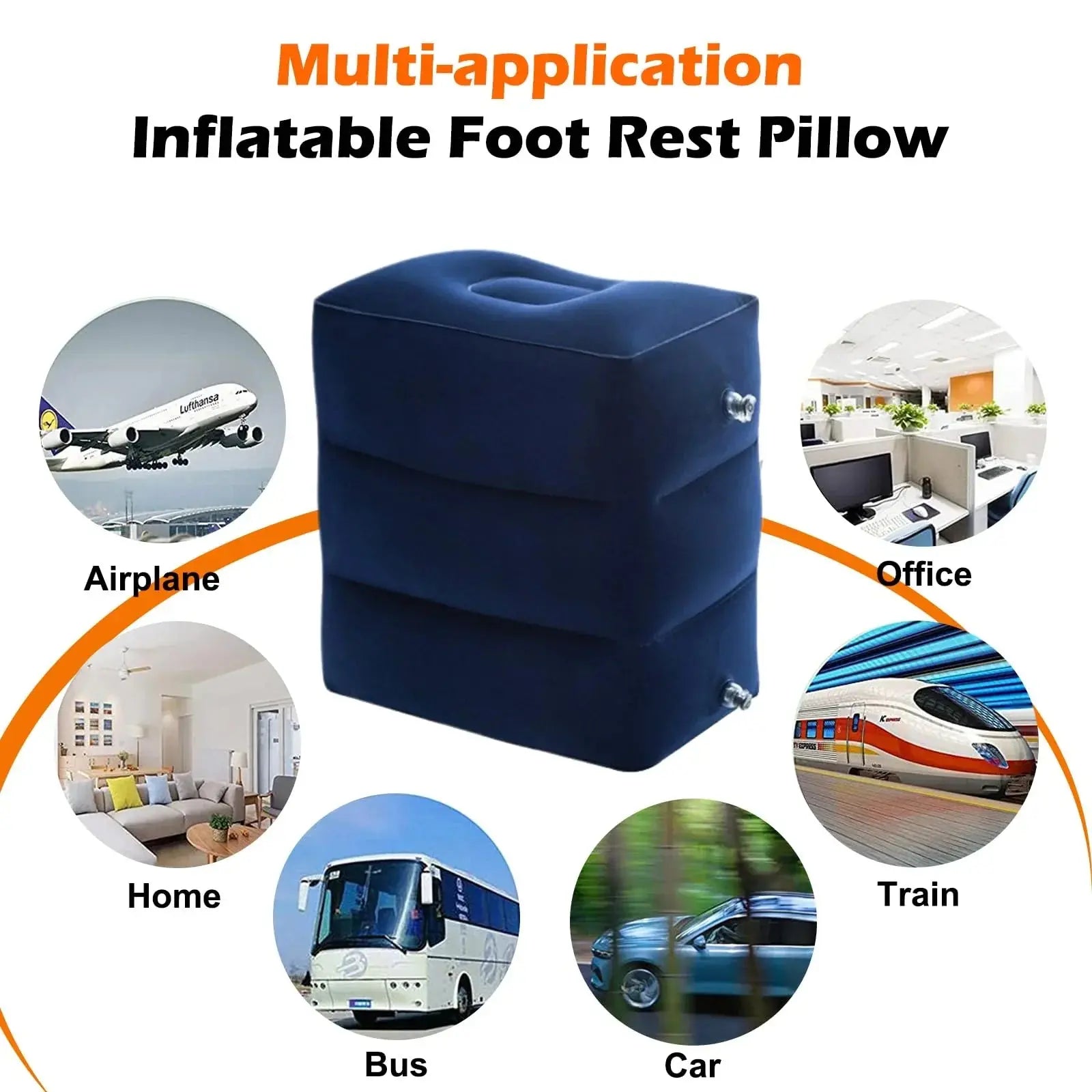 Slumblr® Inflatable Foot Rest Pillow Slumblr