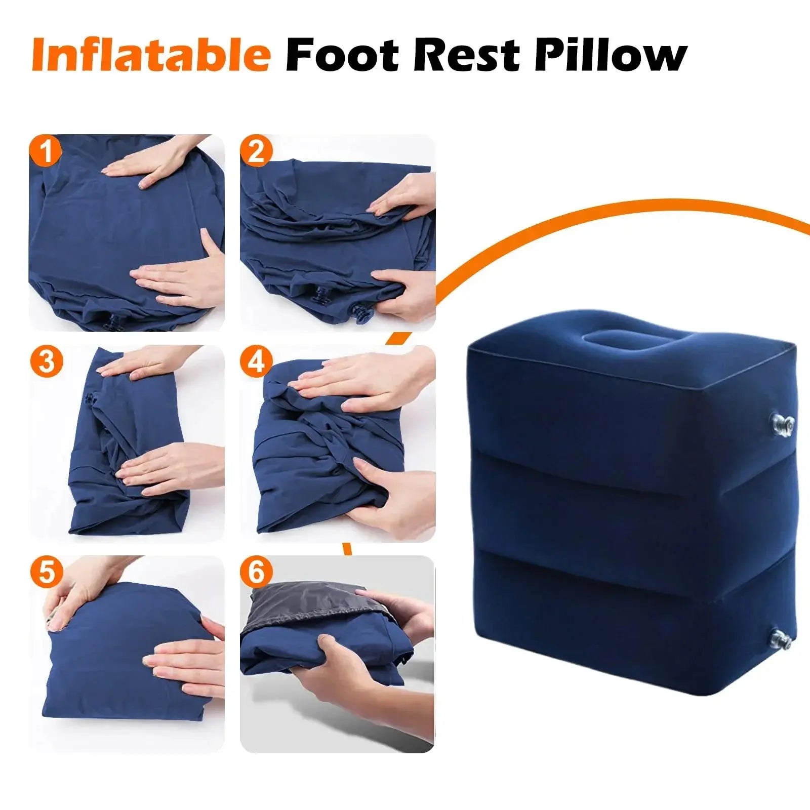 Slumblr® Inflatable Foot Rest Pillow Slumblr