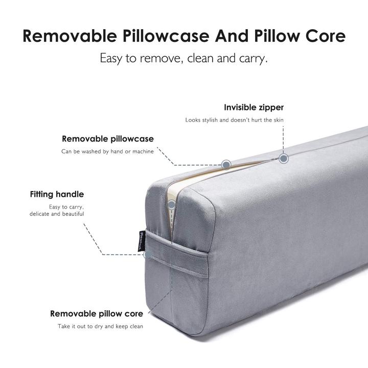 Wholesale Eco Friendly Soft Meditation Yoga Bolster Pillow Cushions Back Pain Relief Yoga Pillow Bolster