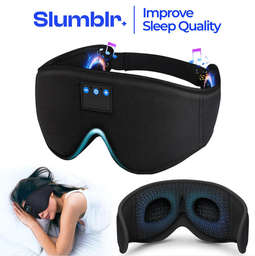 Slumblr® Bluetooth Sleep Mask with Headphones 3D Contoured Design