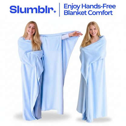 Slumblr® Cozy Flannel Wearable Blanket Throw