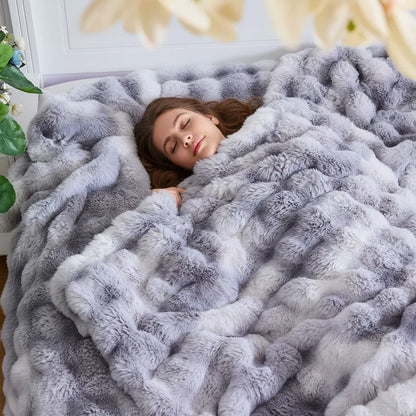 Slumblr® Cozy Faux Rabbit Fleece Throw Blanket Slumblr