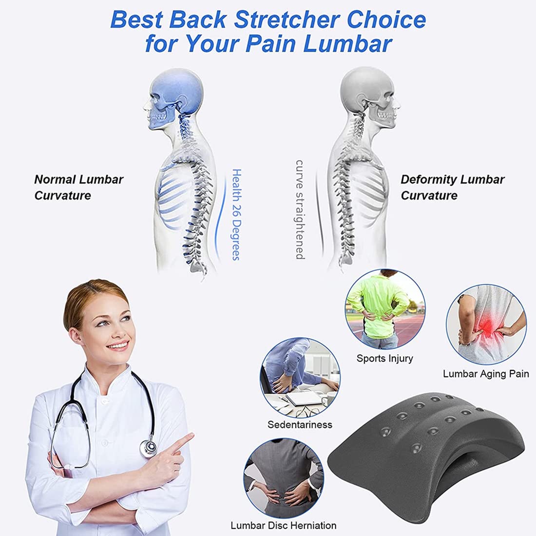 Slumblr® Ergonomic Stretching Cushion