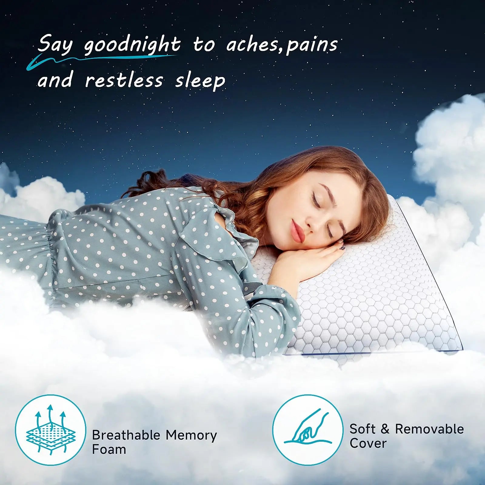 Slumblr® Ultra Thin Memory Foam Pillow Slumblr