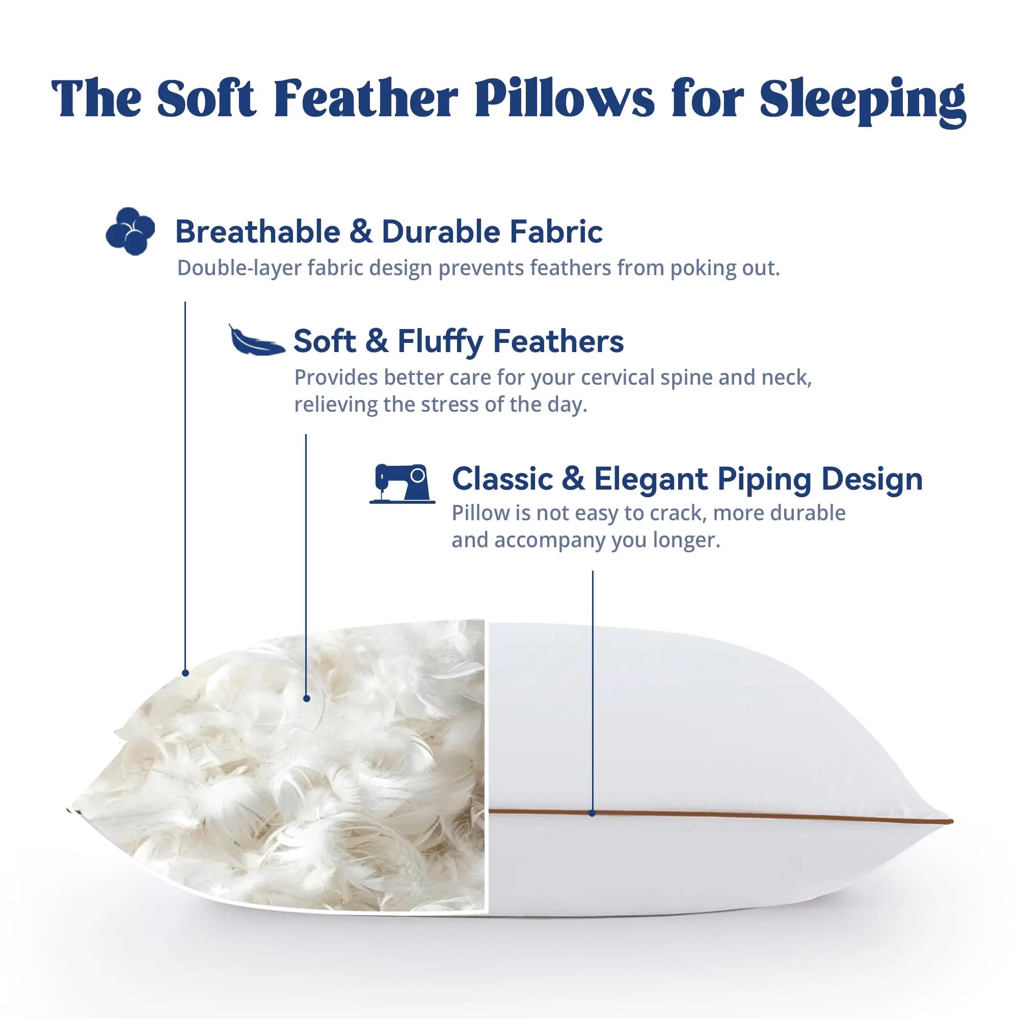 Slumblr® Luxury Hotel Goose Down Pillow Slumblr