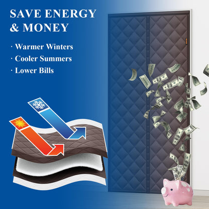 Slumblr® Waterproof Coldproof Magnetic Door Curtain