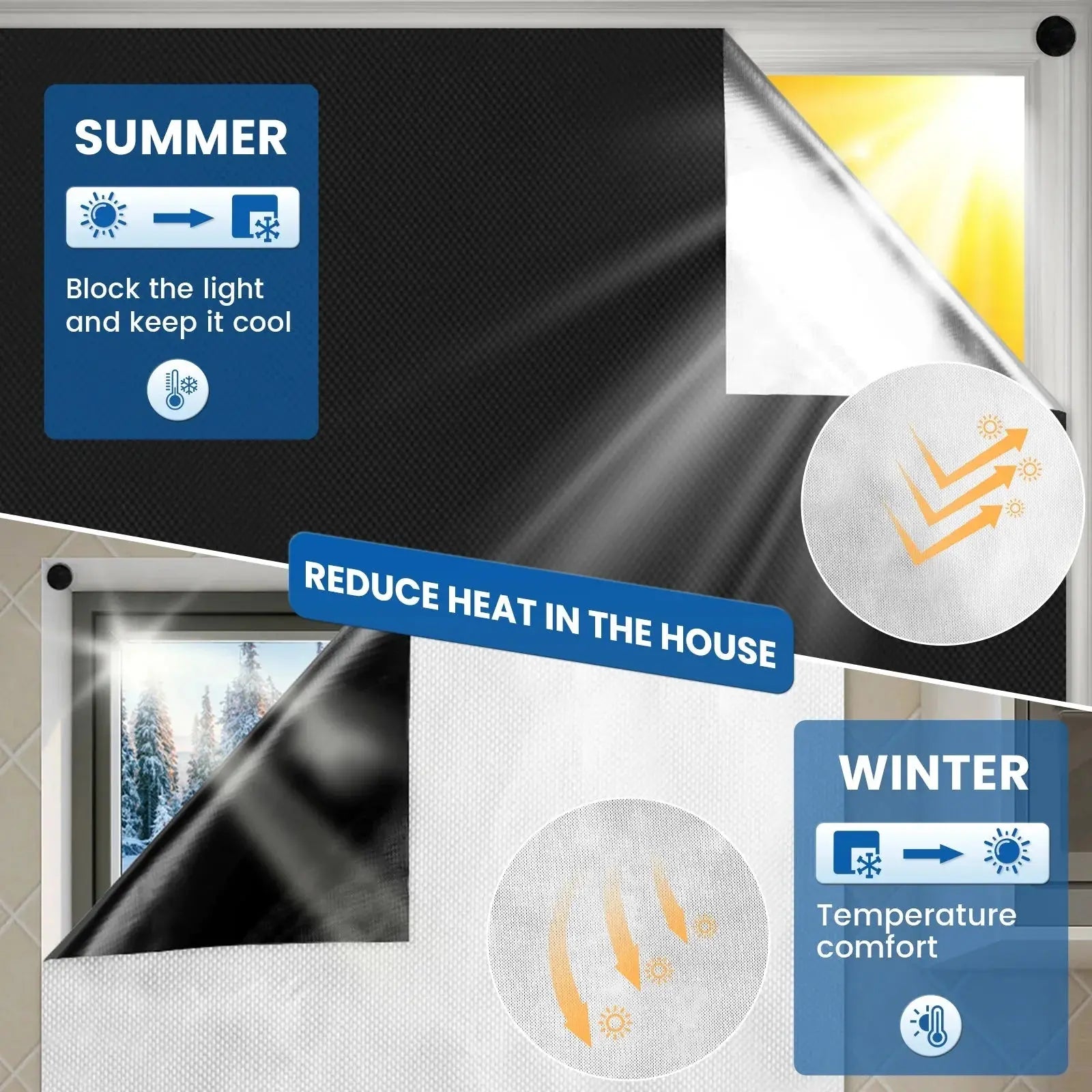 Slumblr® Magnetic Portable Blackout Window Shades Slumblr