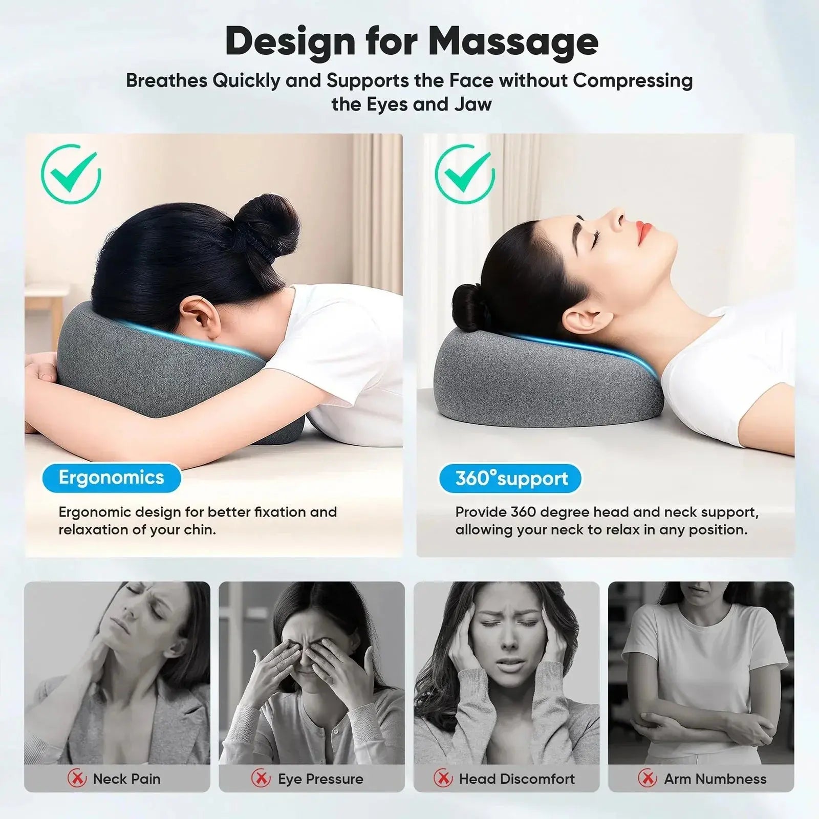 Slumblr® Breathe Easy Face Down Pillow Slumblr