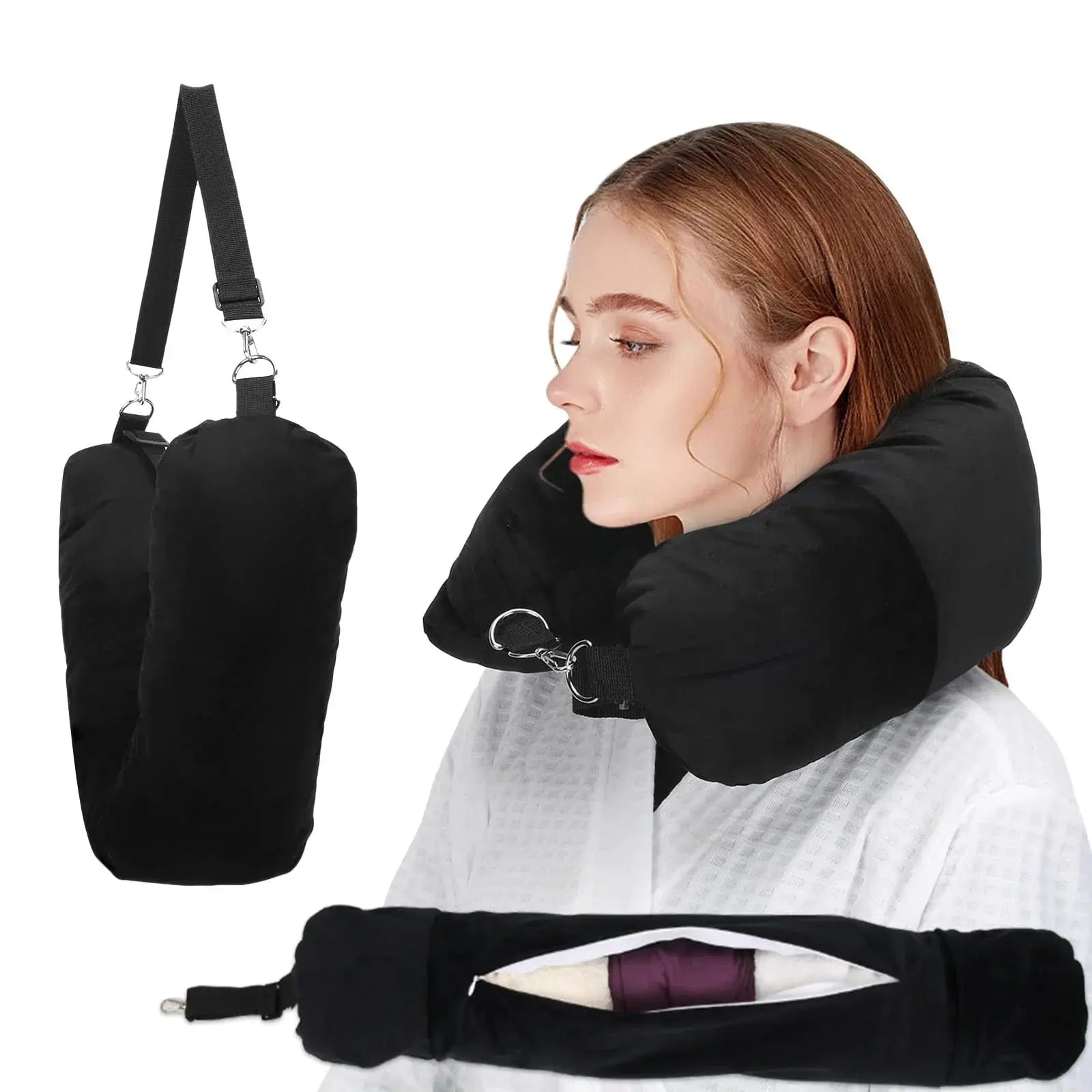 Slumblr® Fillable Travel Neck Pillow Slumblr