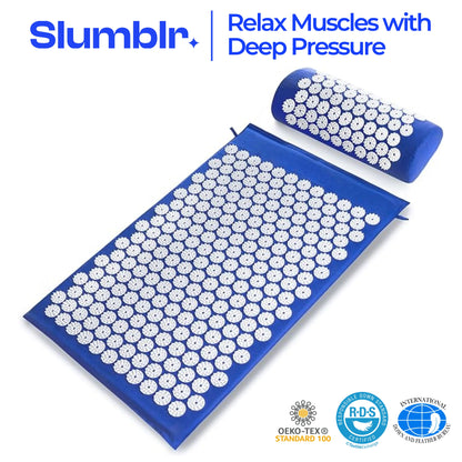 Slumblr® Acupressure Relaxation Mat and Pillow Set
