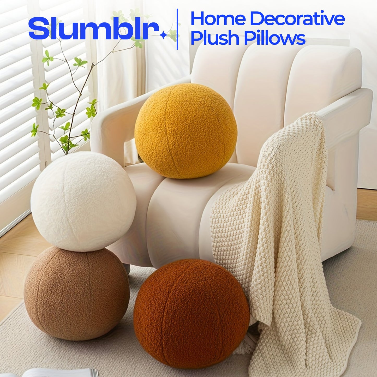Slumblr® Round Ball Decorative Pillow