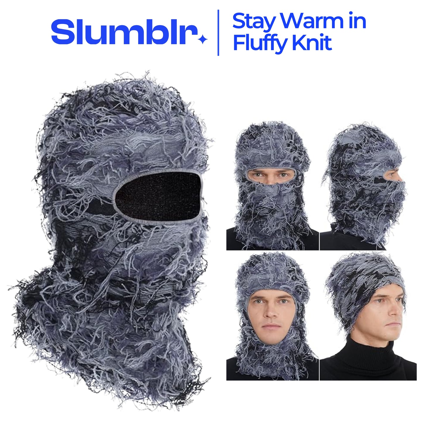 Slumblr® Full Face Knitted Balaclava Winter Mask