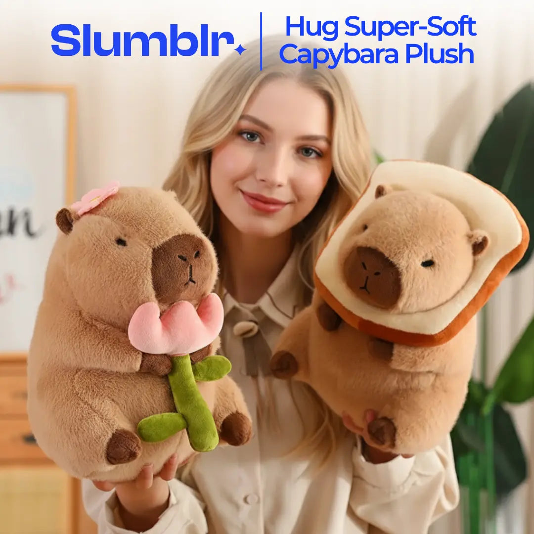 Slumblr® Cute Capybara Soft Plush Pillow Slumblr