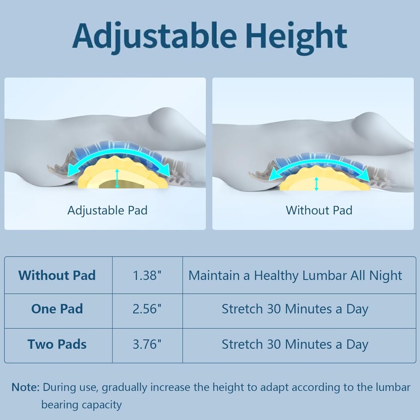 Slumblr® High Rebound Memory Foam Lumbar Pillow