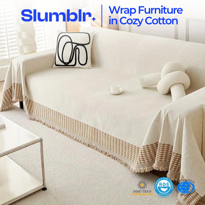 Slumblr® Full Coverage Cotton Sofa Towel Blanket