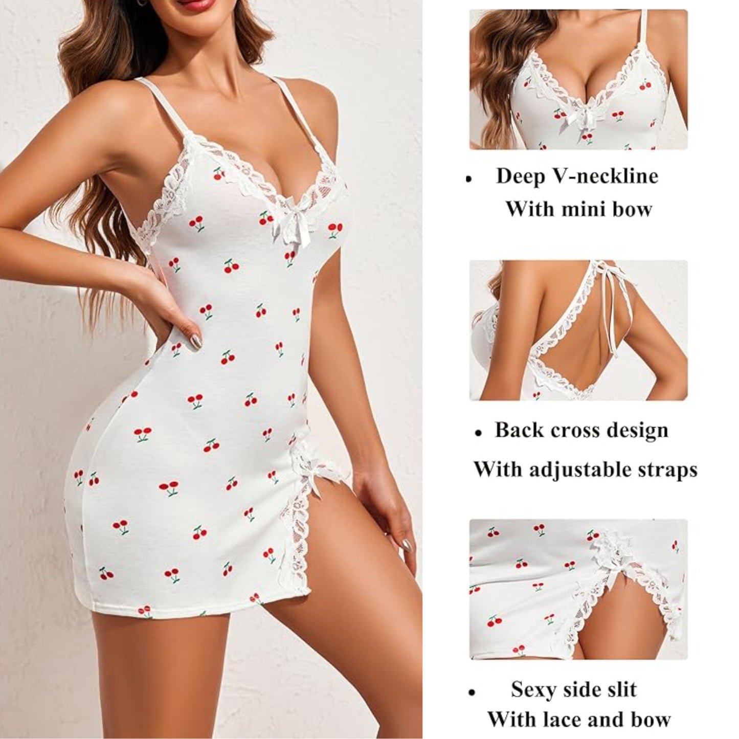 Slumblr® Lace Trim Sleep Dress