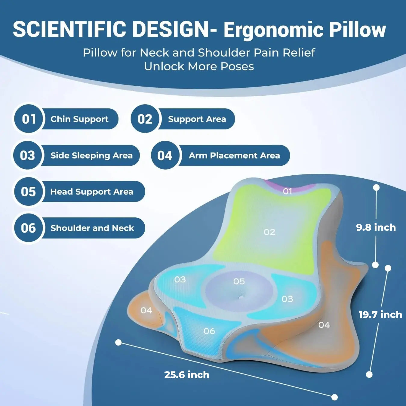 Slumblr® Memory Foam Adjustable Cervical Pillow Slumblr