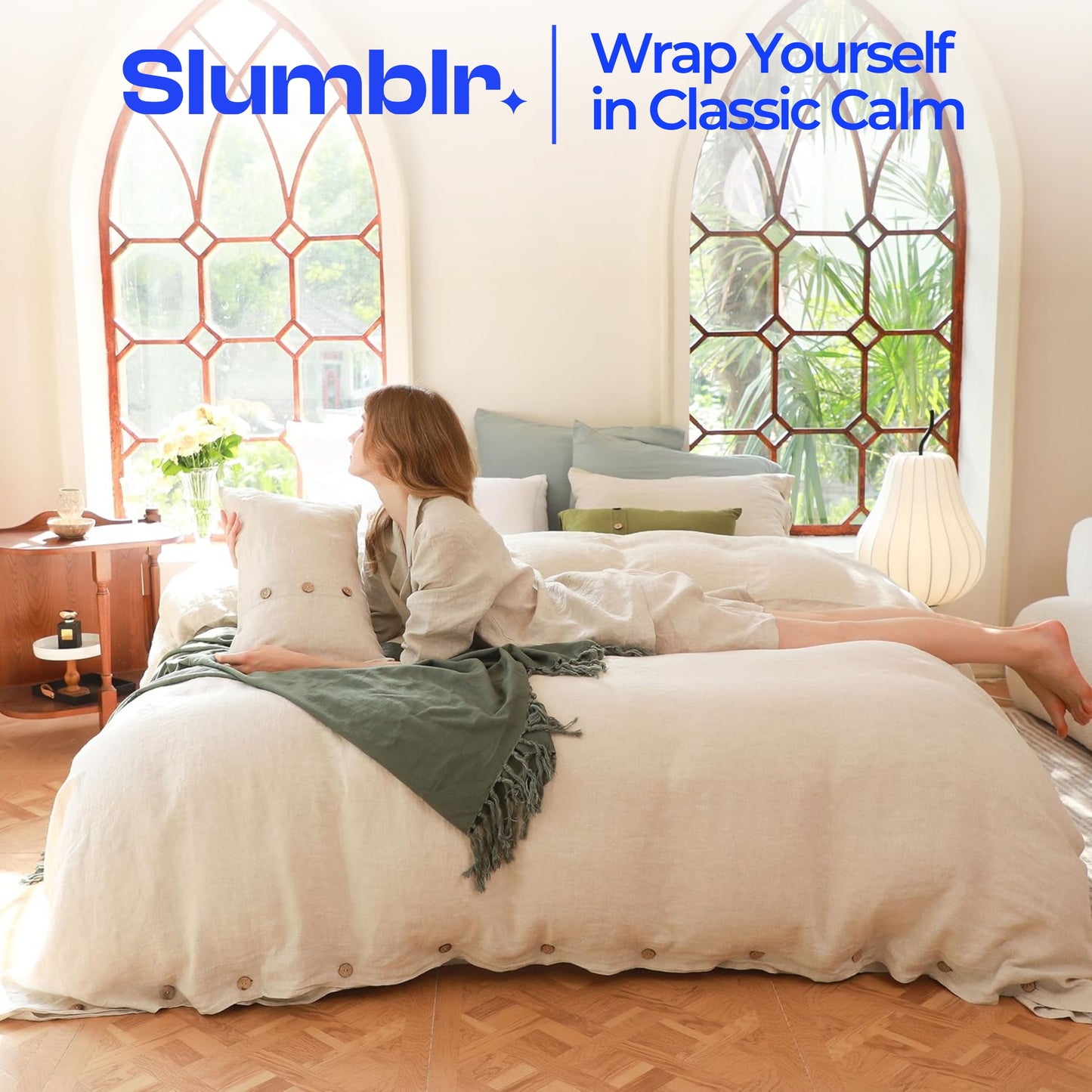 Slumblr® Cotton Solid Duvet Cover Set