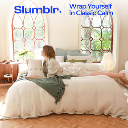 Slumblr® Cotton Solid Duvet Cover Set