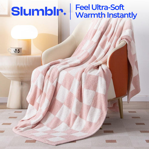 Slumblr® Checkered Flannel Fleece Blanket
