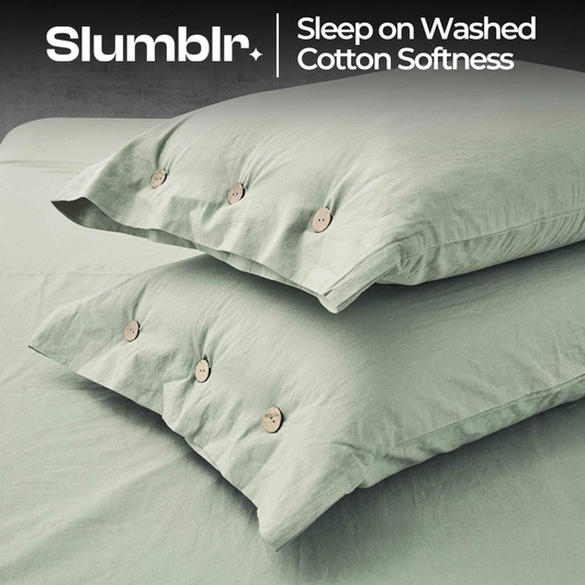 Slumblr® Solid Cotton Pillowcase Set (2pcs)
