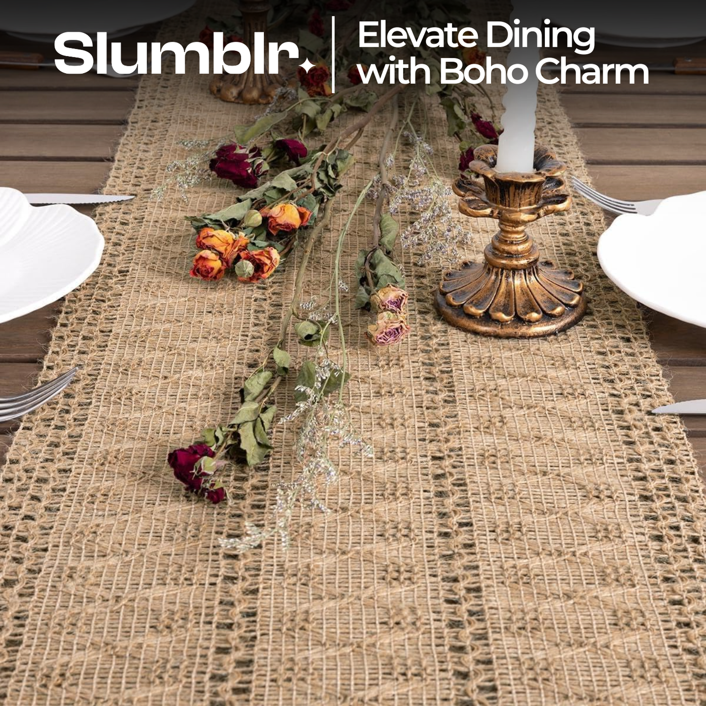 Slumblr® Burlap Table Runner