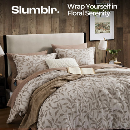 Slumblr® 4-Piece Floral Duvet Cover Set