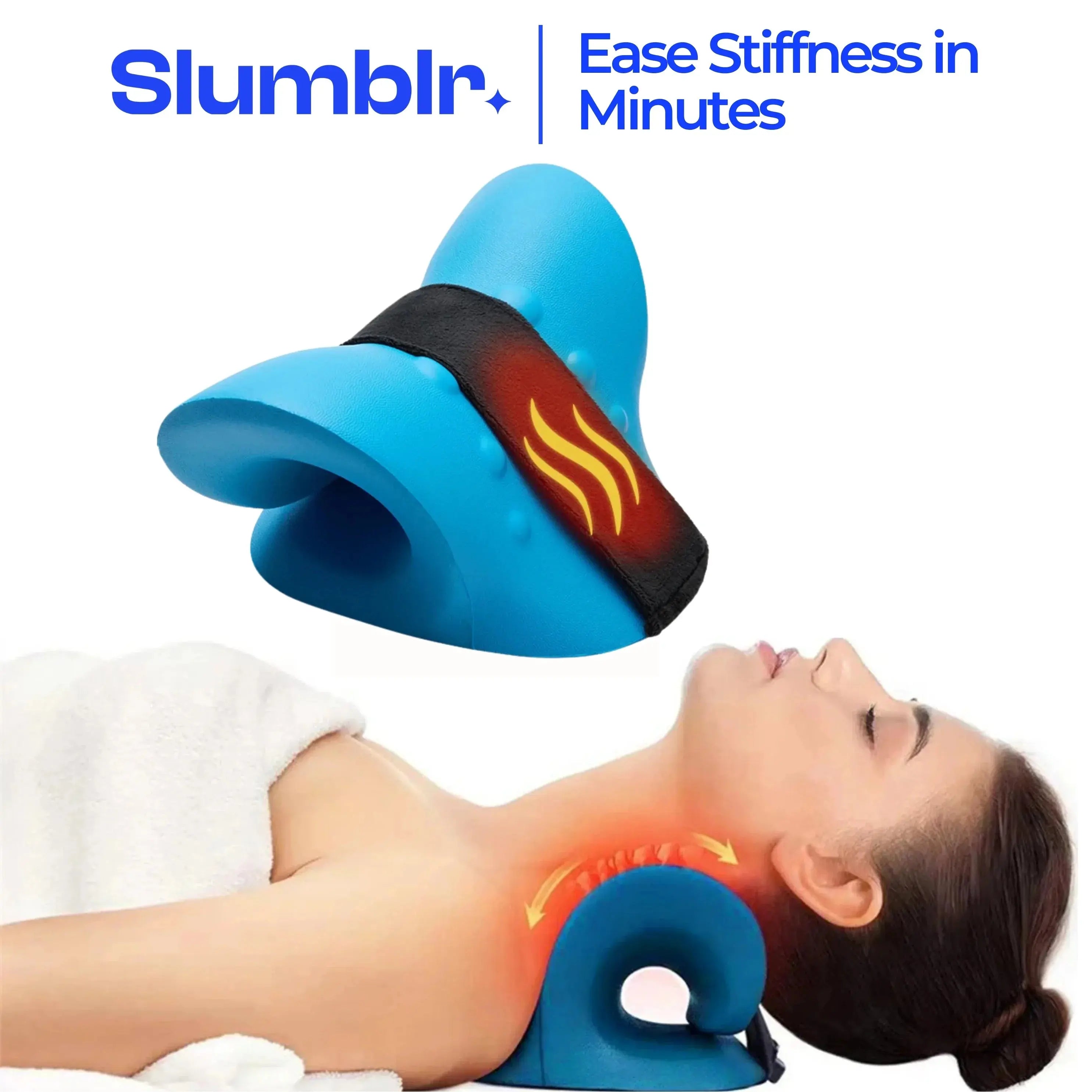 Slumblr® Heated Traction Massage Support Pillow Slumblr