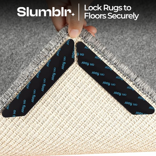 Slumblr® Rug Gripper Tape for Rug for Hardwood Floors (8pcs)