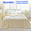 Slumblr® Coral Butterfly Charm Fleece Flannel Blanket Slumblr