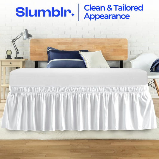 Slumblr® Elastic Wrap Around Bed Skirt
