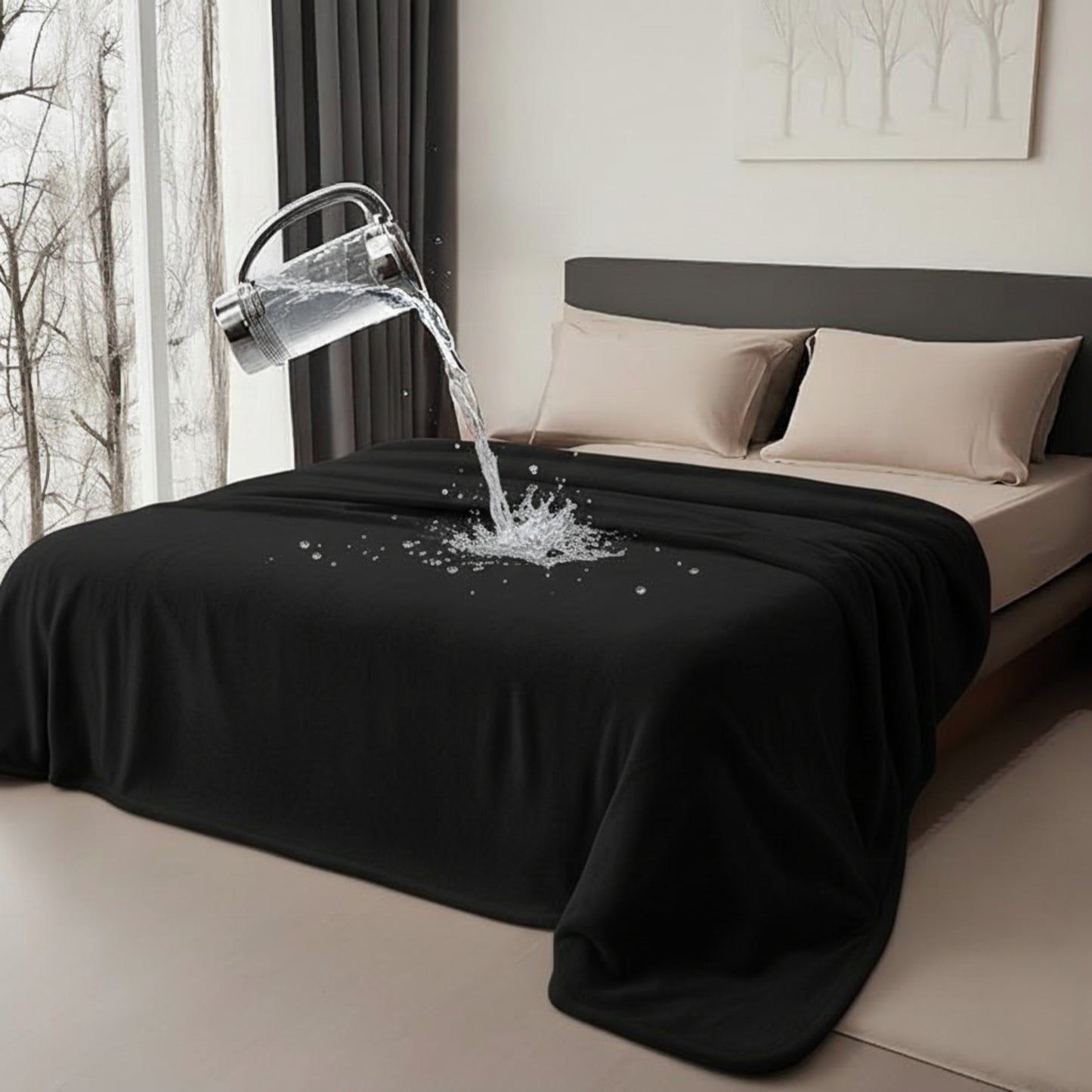 Slumblr® Waterproof Double-Sided Flannel Blanket