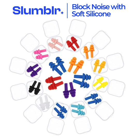 Slumblr® Silicone Earplugs Waterproof with Rope Set
