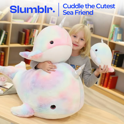 Slumblr® Narwhal Plush Rainbow Toy