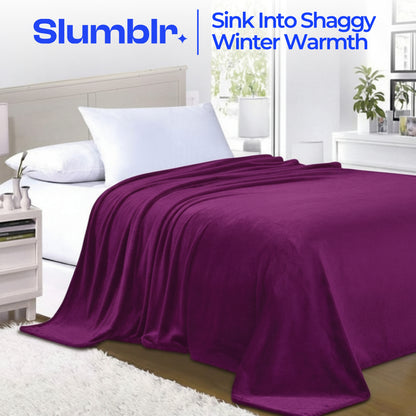 Slumblr® Flannel Coral Fleece Blanket