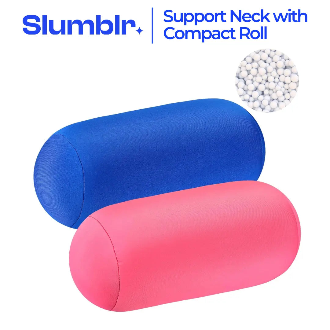 Slumblr® Microbead Soft Roll Pillow (2 Pcs) Slumblr