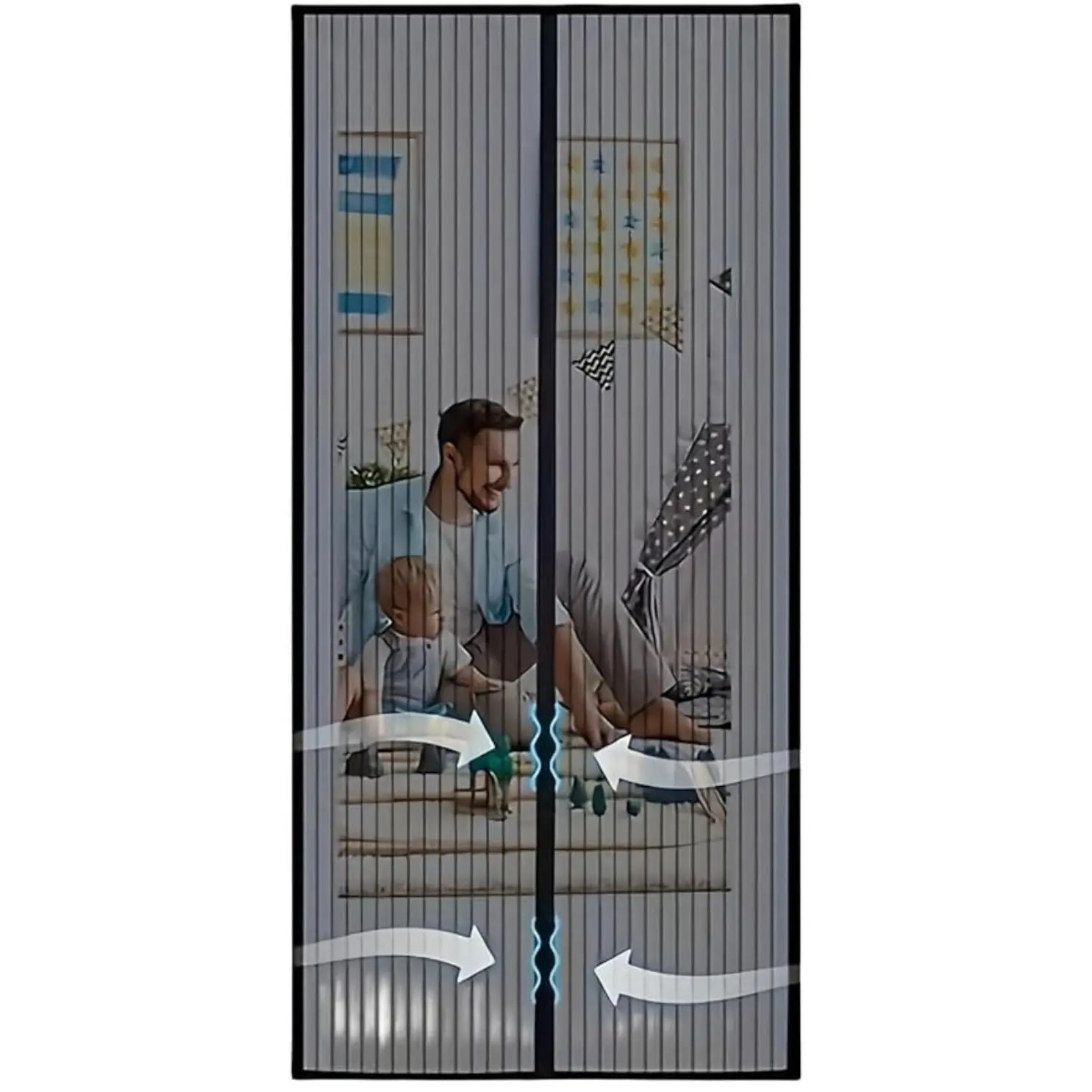 Slumblr® Auto Close Screen Door Mesh with Magnets Slumblr