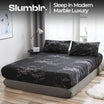 Slumblr® Marble Print Fitted Sheet Slumblr