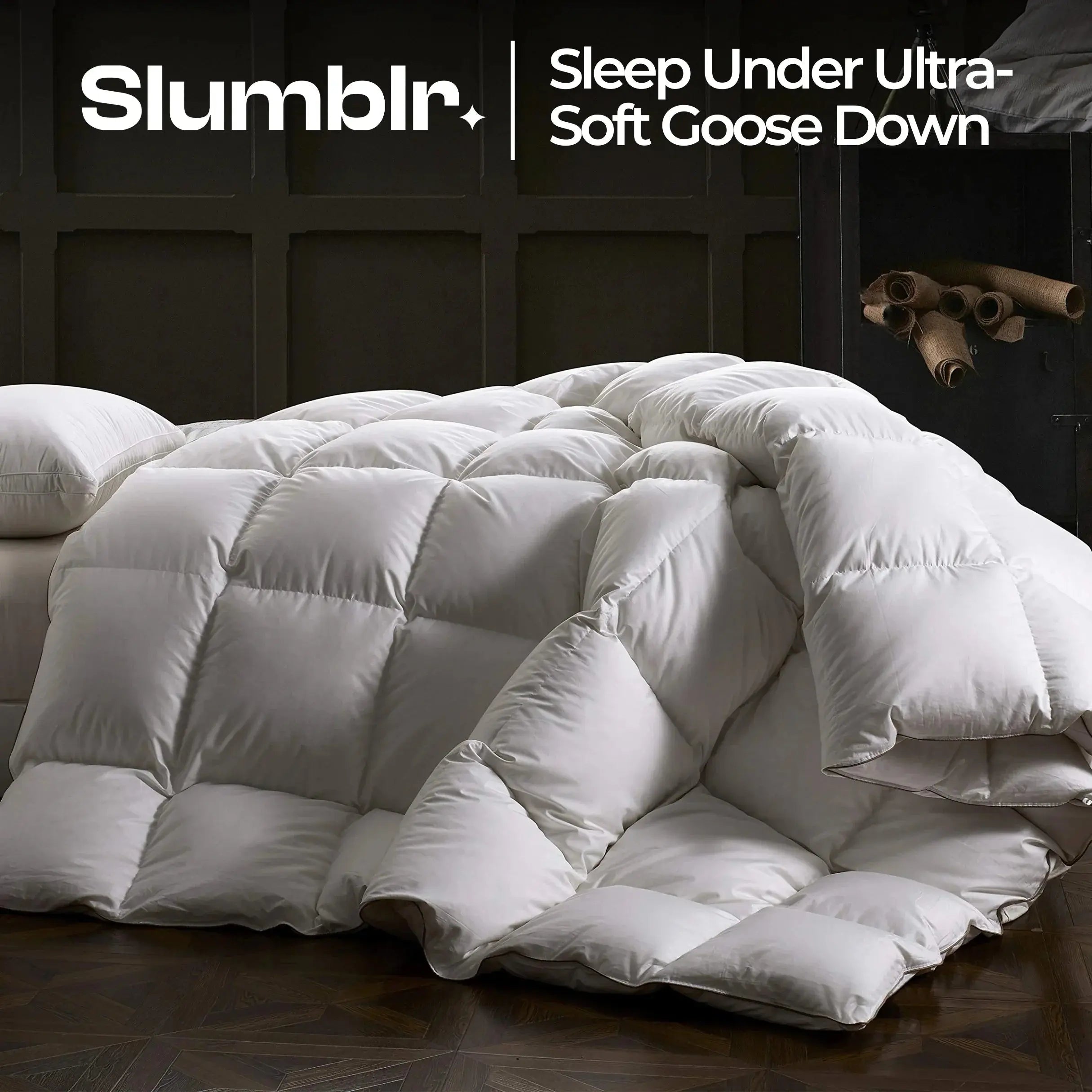 Slumblr® Goose Down All-Season Warmth Ultra-Soft Comforter Slumblr