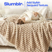 Slumblr® 3D Clouds Silky Flannel Fleece Blanket Slumblr