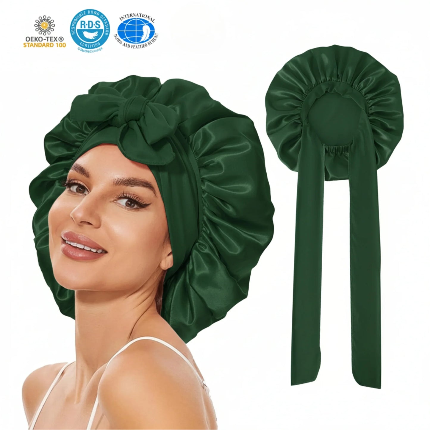 Slumblr® Satin Silk Sleep Bonnet