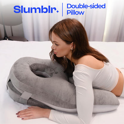 Slumblr® Face Down Pillow for Comfort with Warm & Cool Sides