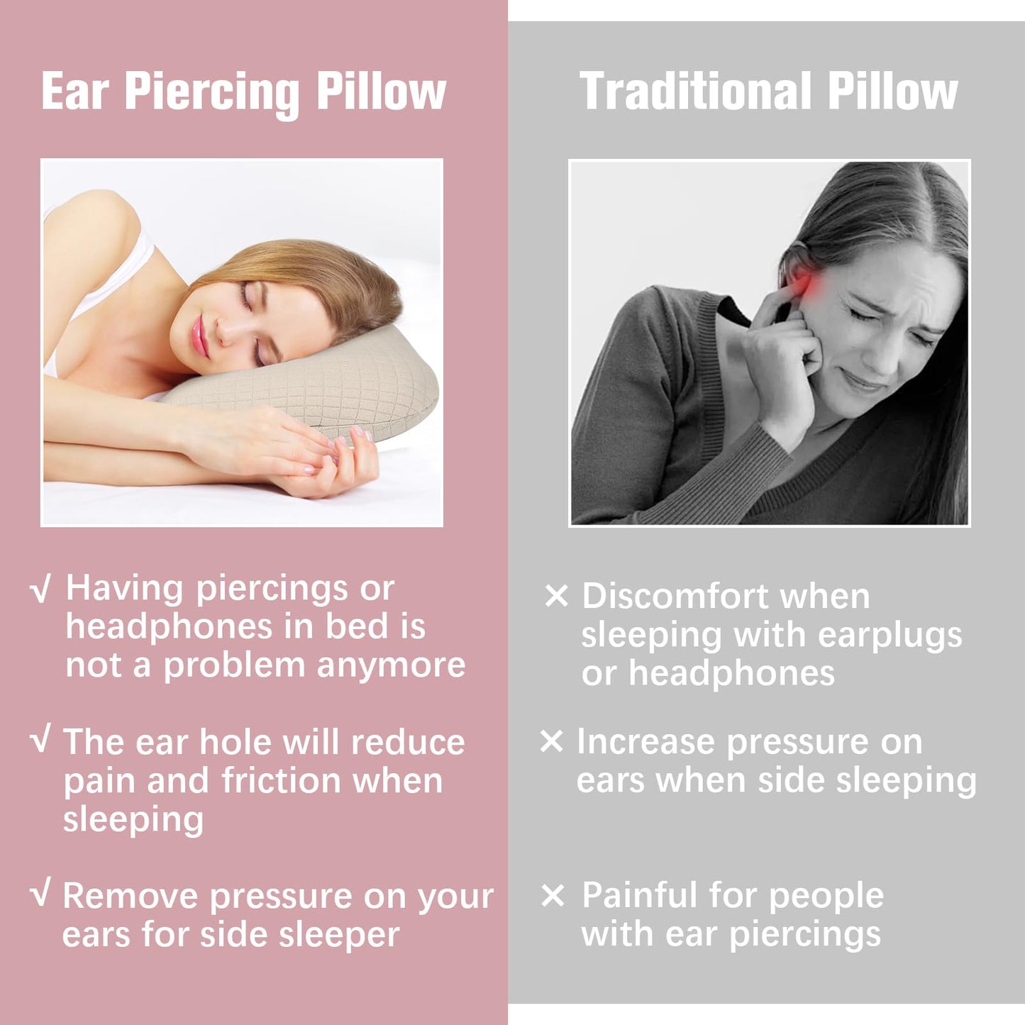 Slumblr® Cotton Comfort Ear Pillow