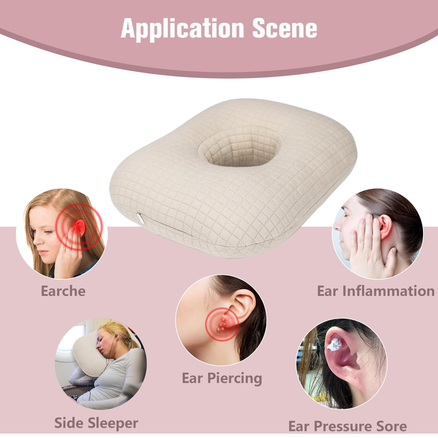 Slumblr® Cotton Comfort Ear Pillow