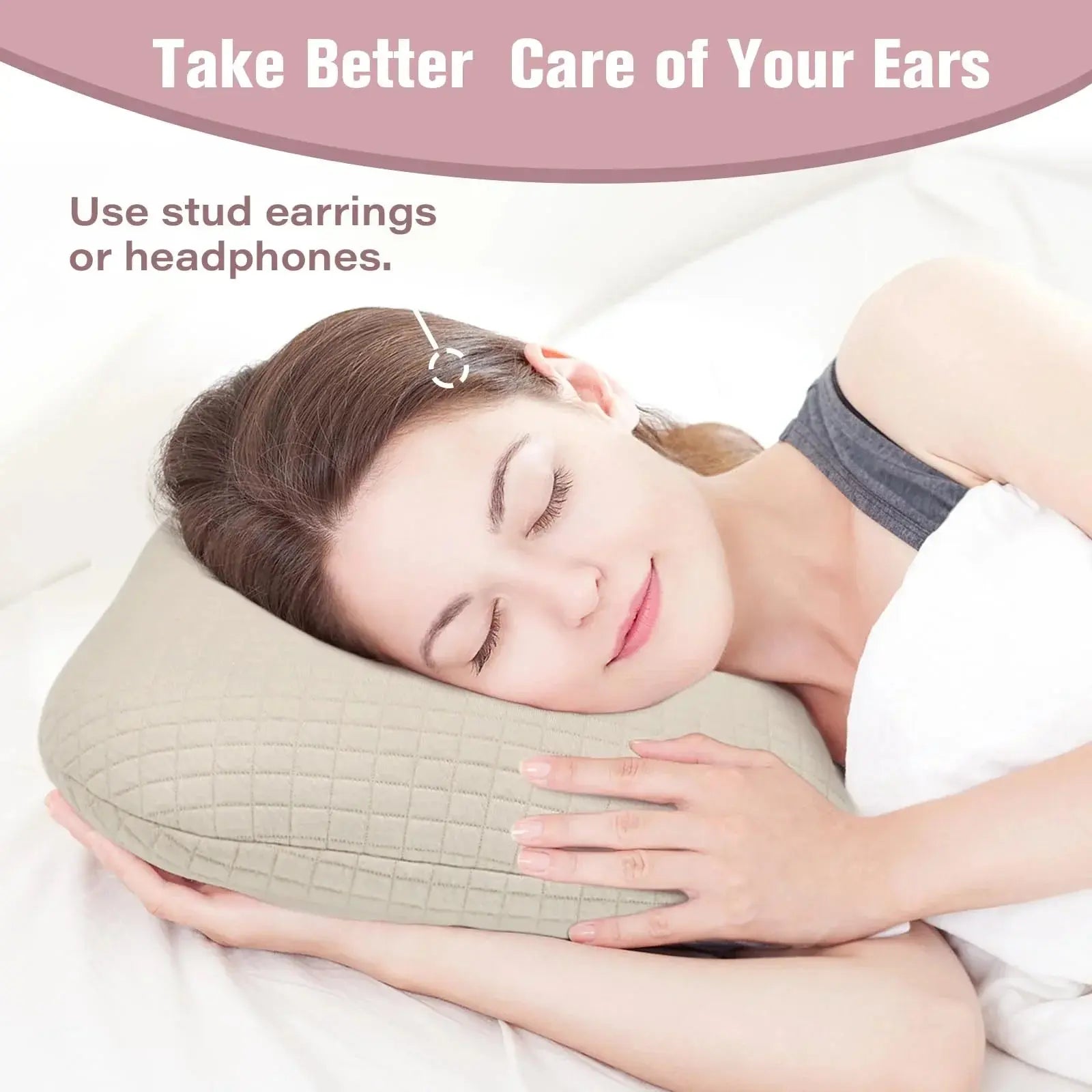 Slumblr® Cotton Comfort Ear Pillow Slumblr