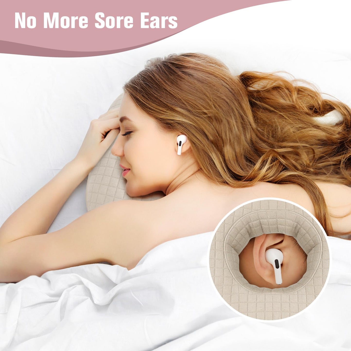 Slumblr® Cotton Comfort Ear Pillow