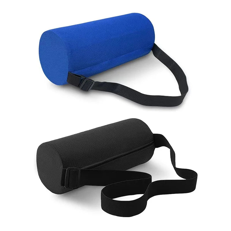 Cylinder Lumbar Spine Back Support Cushion Waist Pillow Auto Seat Back Cushion Memory Foam Car Seat Support Pad for Car Chair