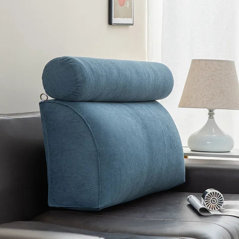 Headboard Pillow Triangle Cushion Reading Large Bolster Backrest Positioning Support body wedge sleeping pillow Bed Headboar